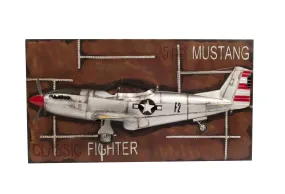 1943 Mustang P-51 Fighter 3D Model Painting Frame