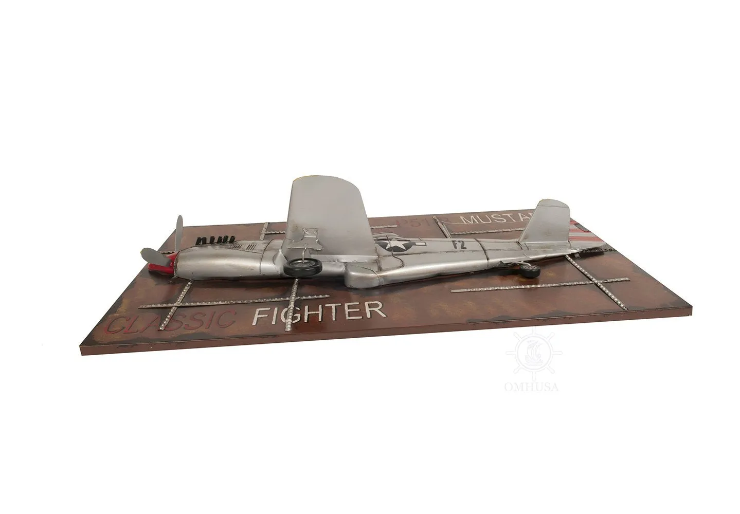 1943 Mustang P-51 Fighter 3D Model Painting Frame