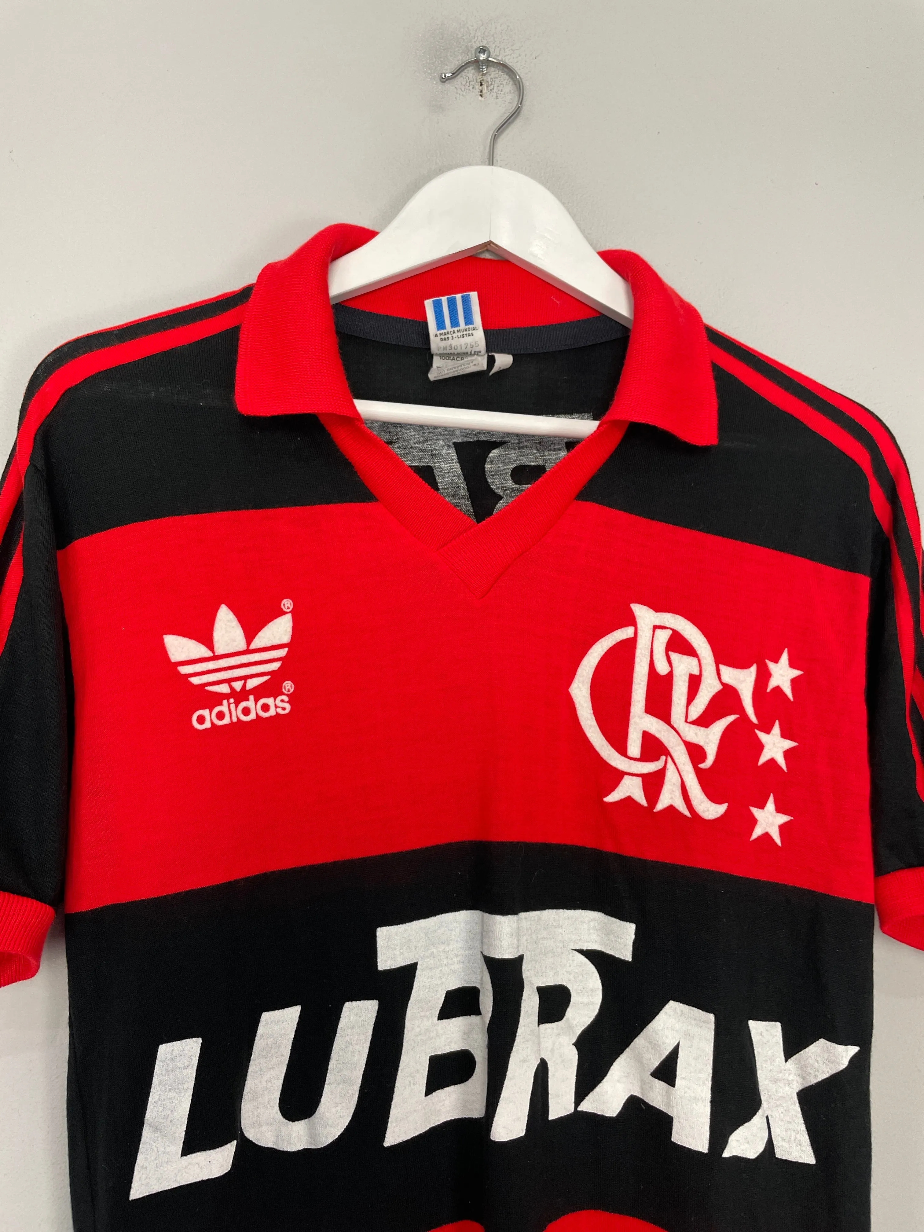 1989/90 FLAMENGO #9 HOME SHIRT (M) ADIDAS