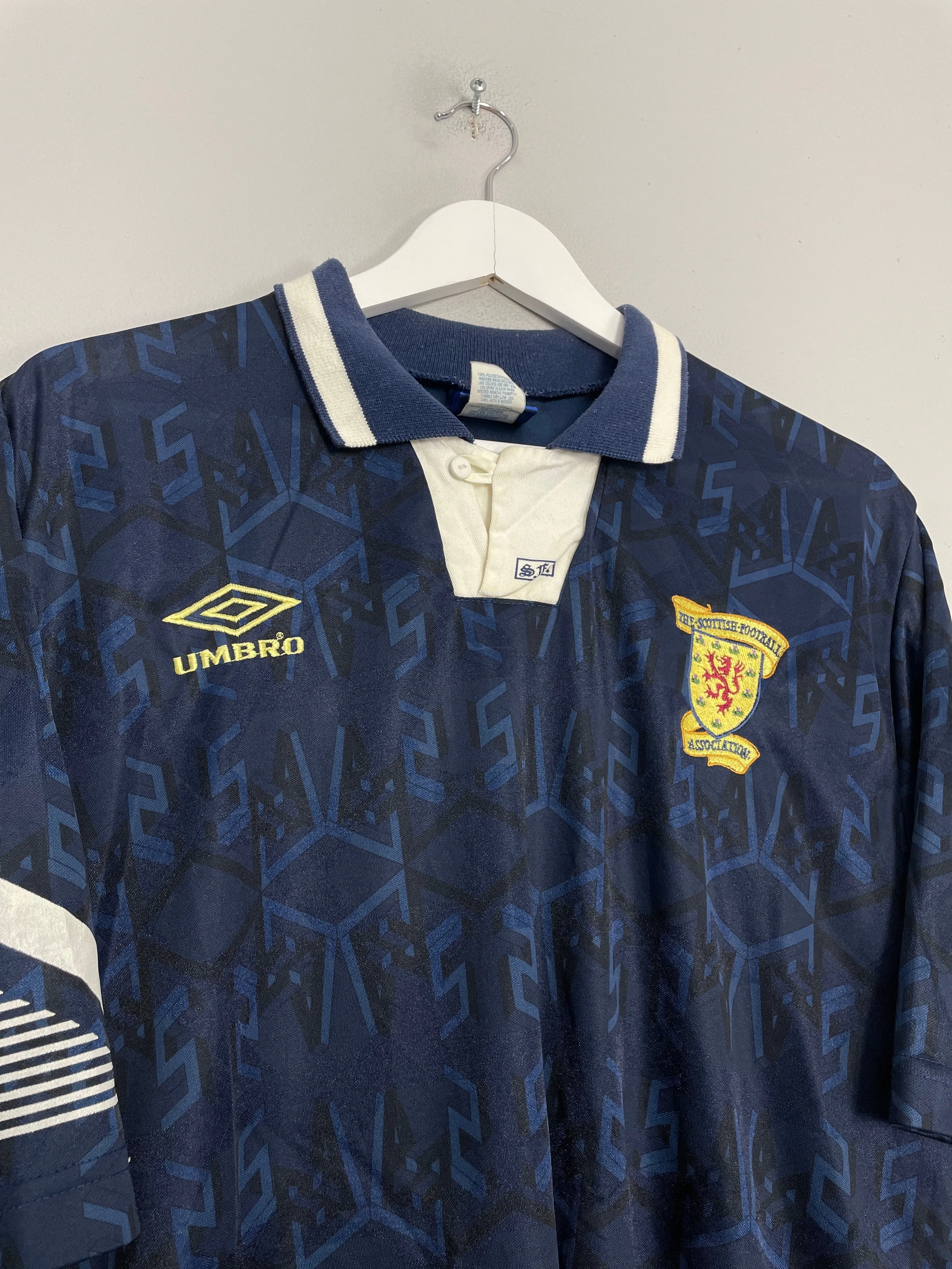 1991/93 SCOTLAND HOME SHIRT (XL) UMBRO