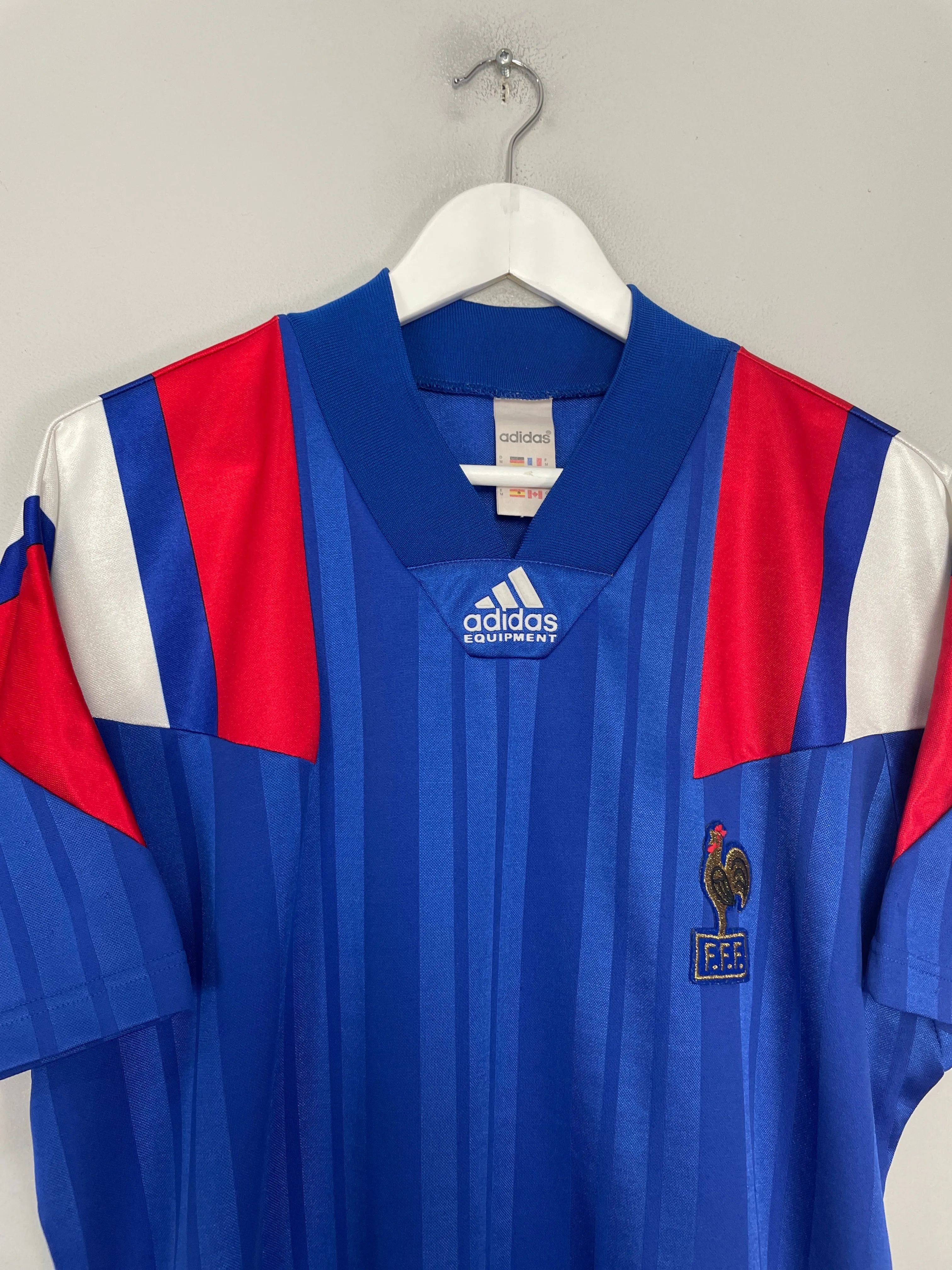 1992/94 FRANCE HOME SHIRT (M) ADIDAS