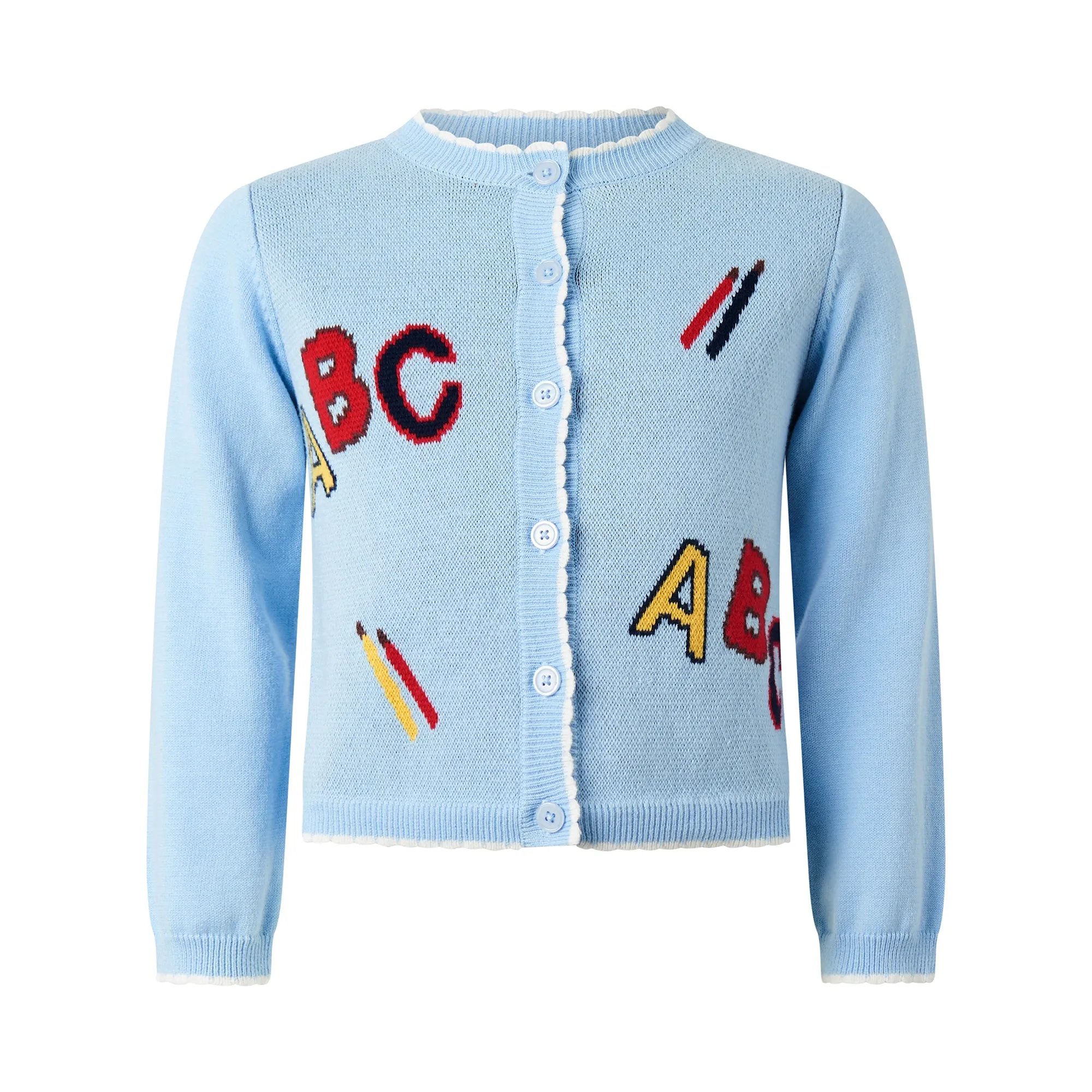 ABC Intarsia Cardigan