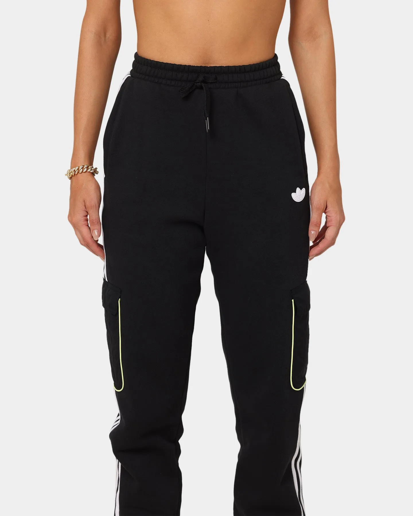 Adidas Women's Piping Cargo Pants Black