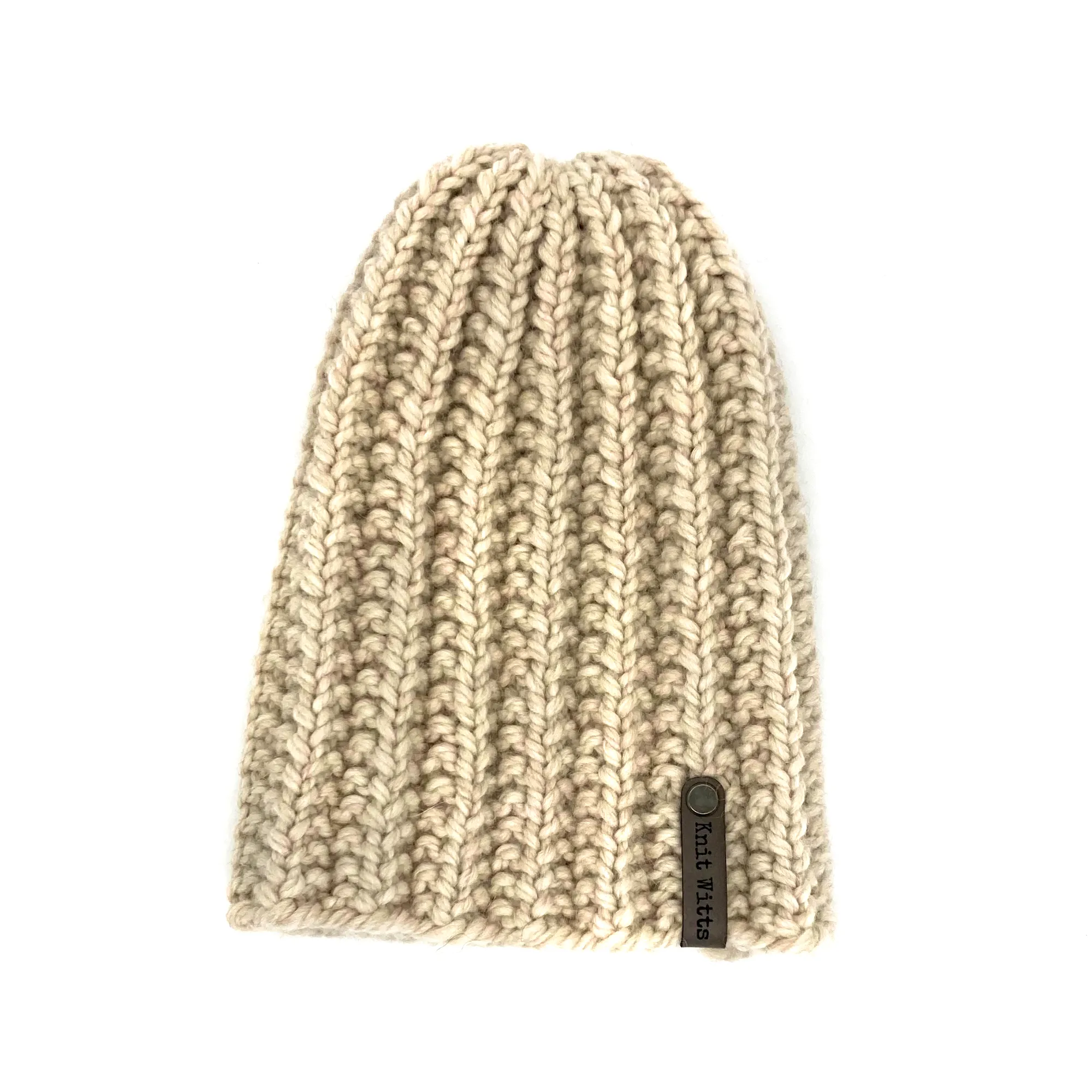 Adult Knit Beanie | Wine | Slouchy or Watchman cap | Knit Witts Global