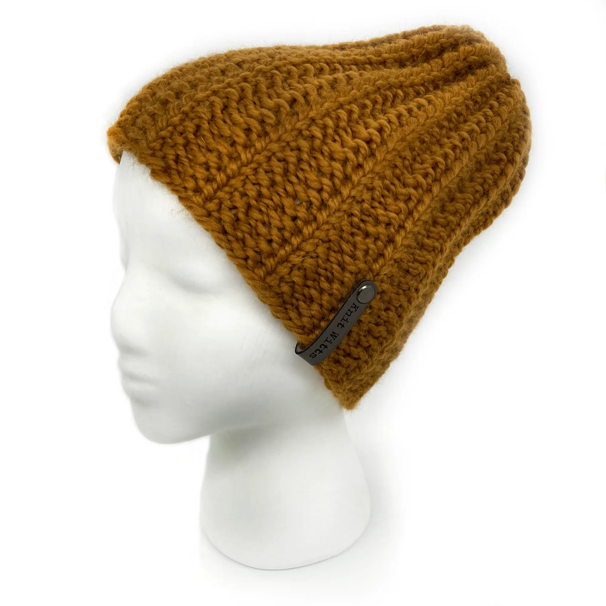 Adult Knit Beanie | Wine | Slouchy or Watchman cap | Knit Witts Global