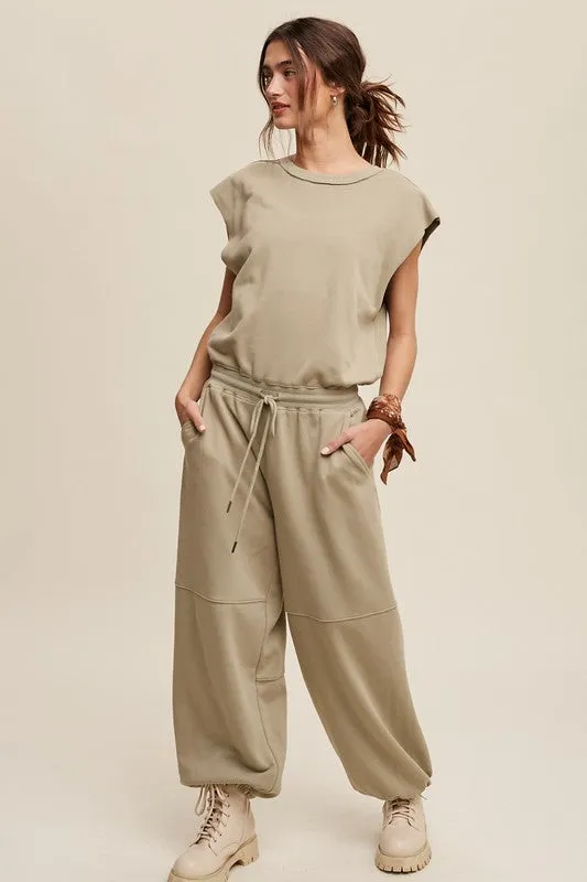 Athleisure French Terry Jumpsuit