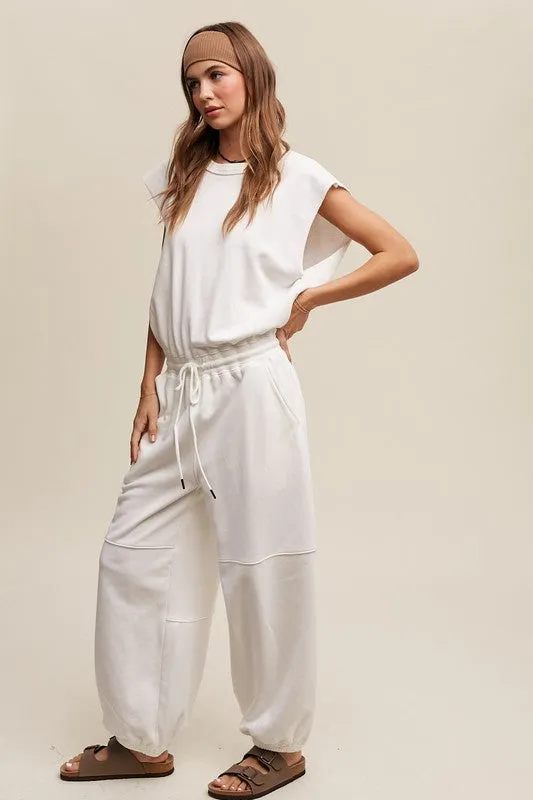 Athleisure French Terry Jumpsuit