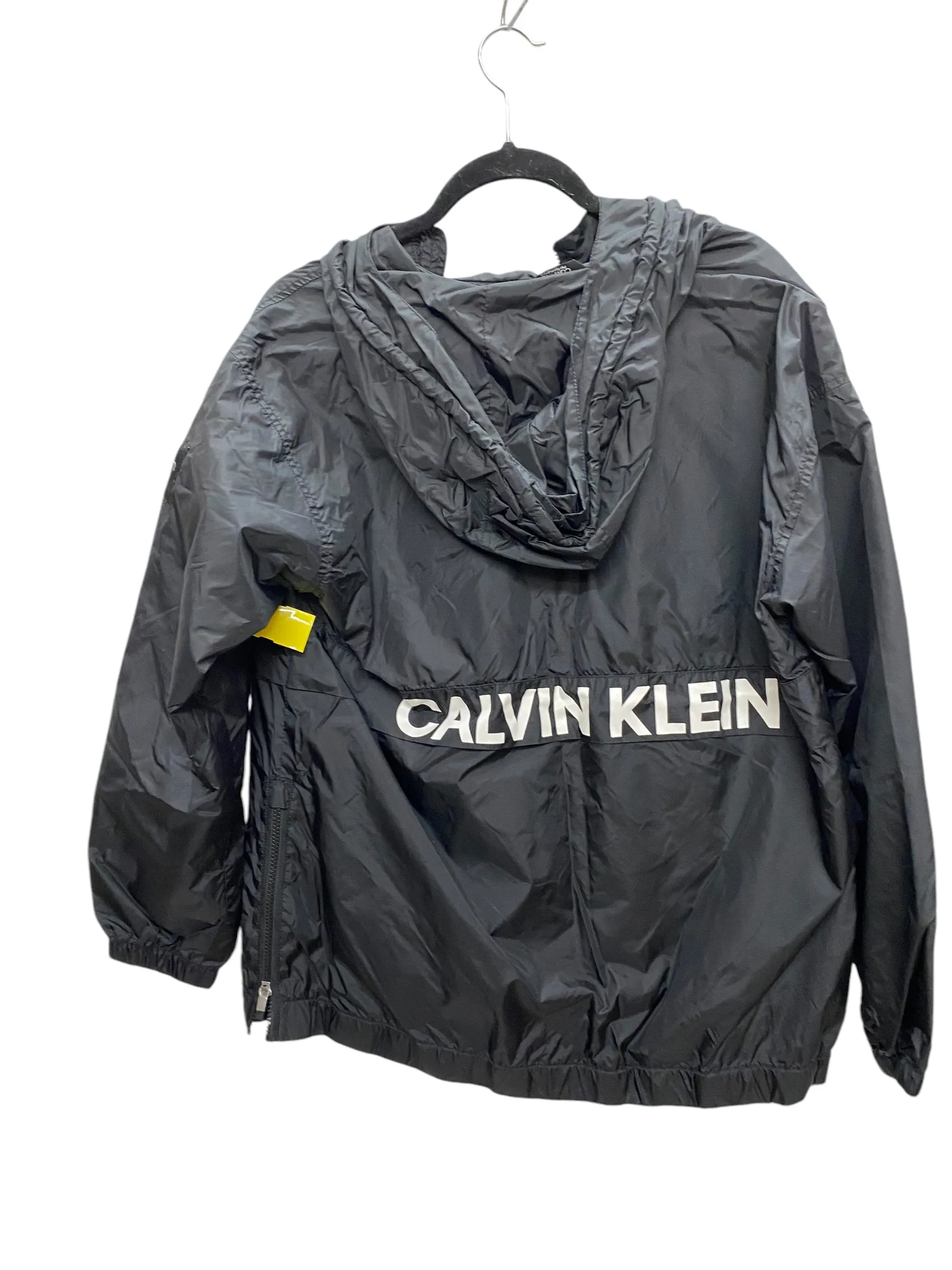 Athletic Jacket By Calvin Klein Performance In Black, Size: M