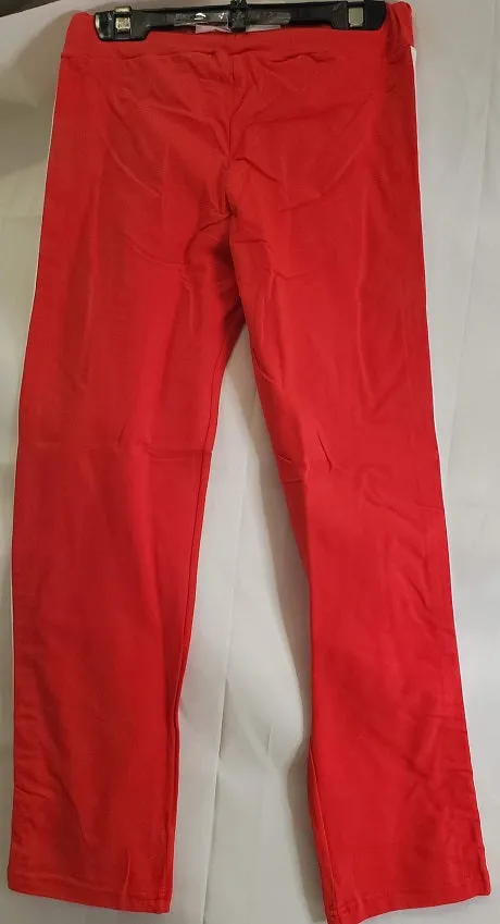 Azariah -- Women's Cotton Fashion Leggings -- Red/White