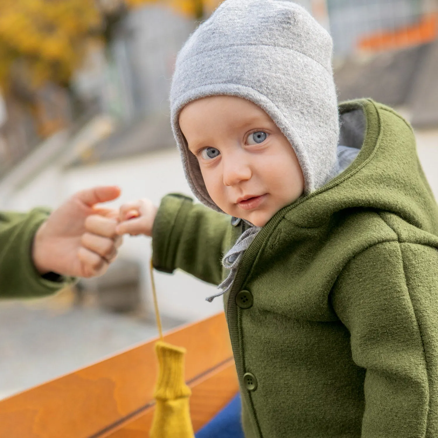 Baby & Kids Boiled Merino Wool Overall - Olive