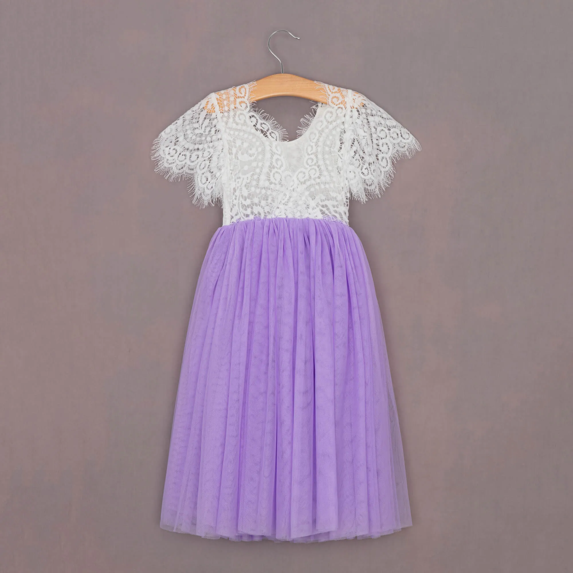 Baby Bohemian Flutter Dress - Lilac