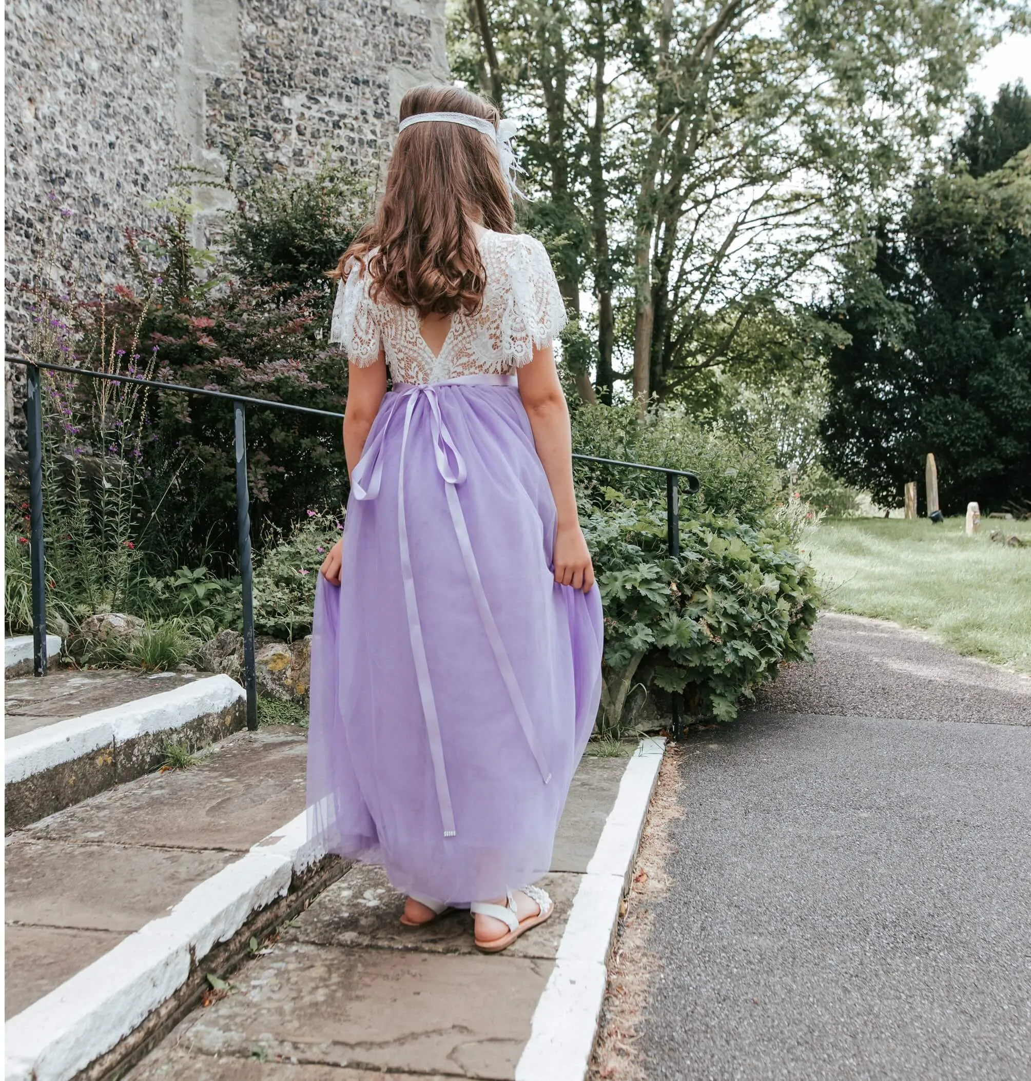 Baby Bohemian Flutter Dress - Lilac