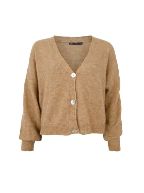 BCDELL heavy knit cardigan - Frappe