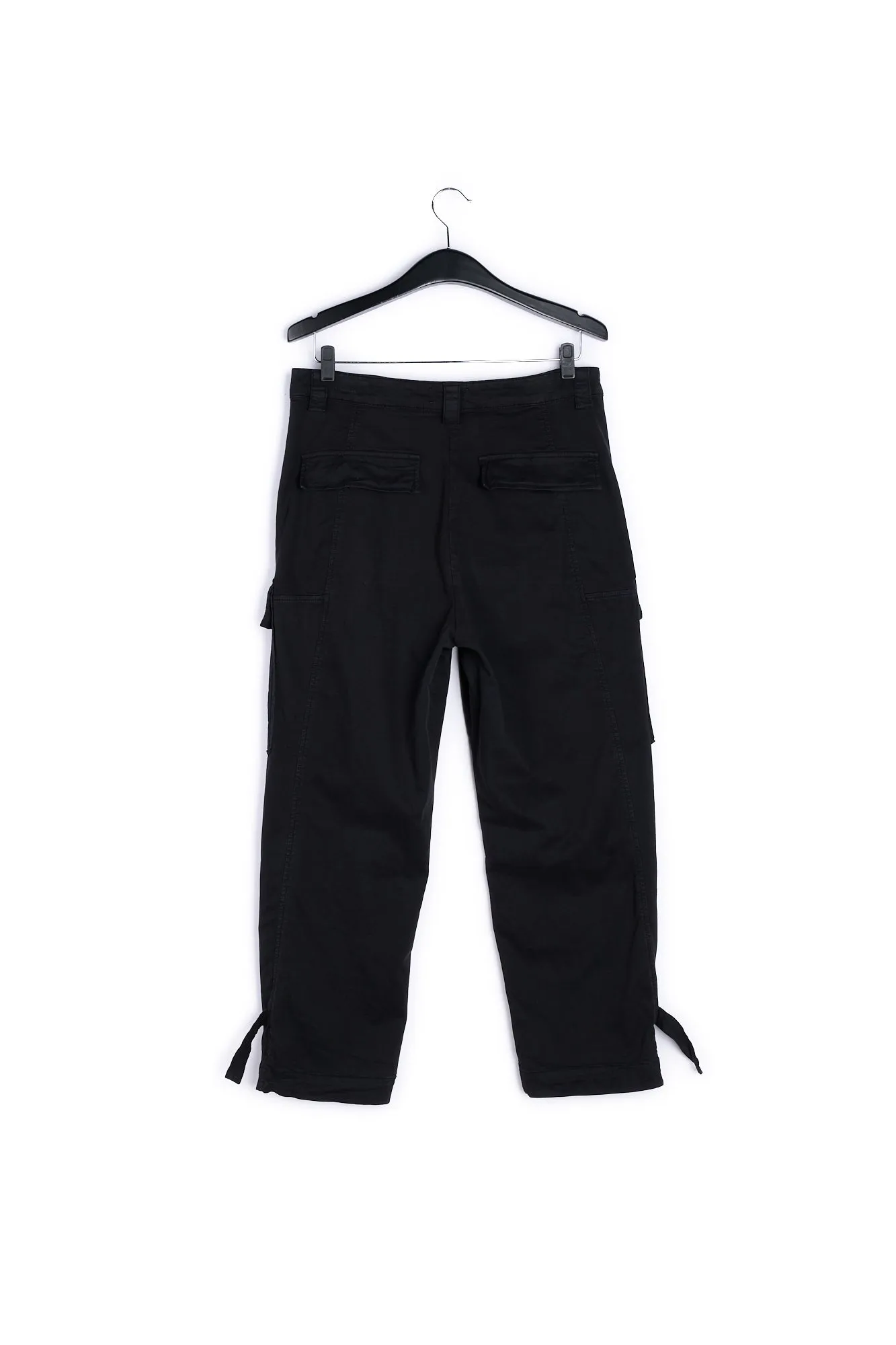 Black cargo trousers