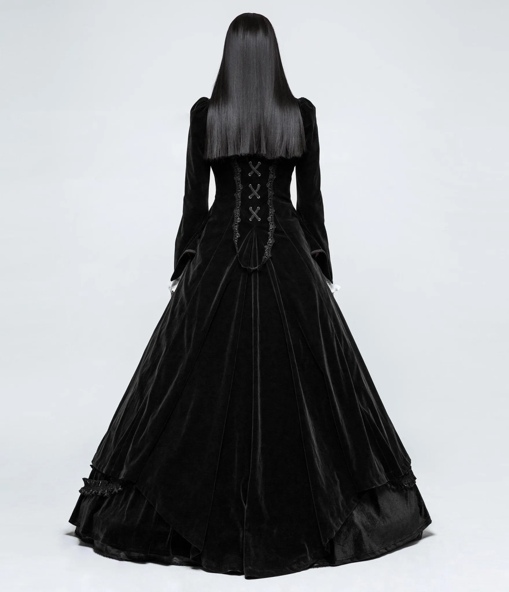 Black Gothic Palace Swallow Tail Jacket