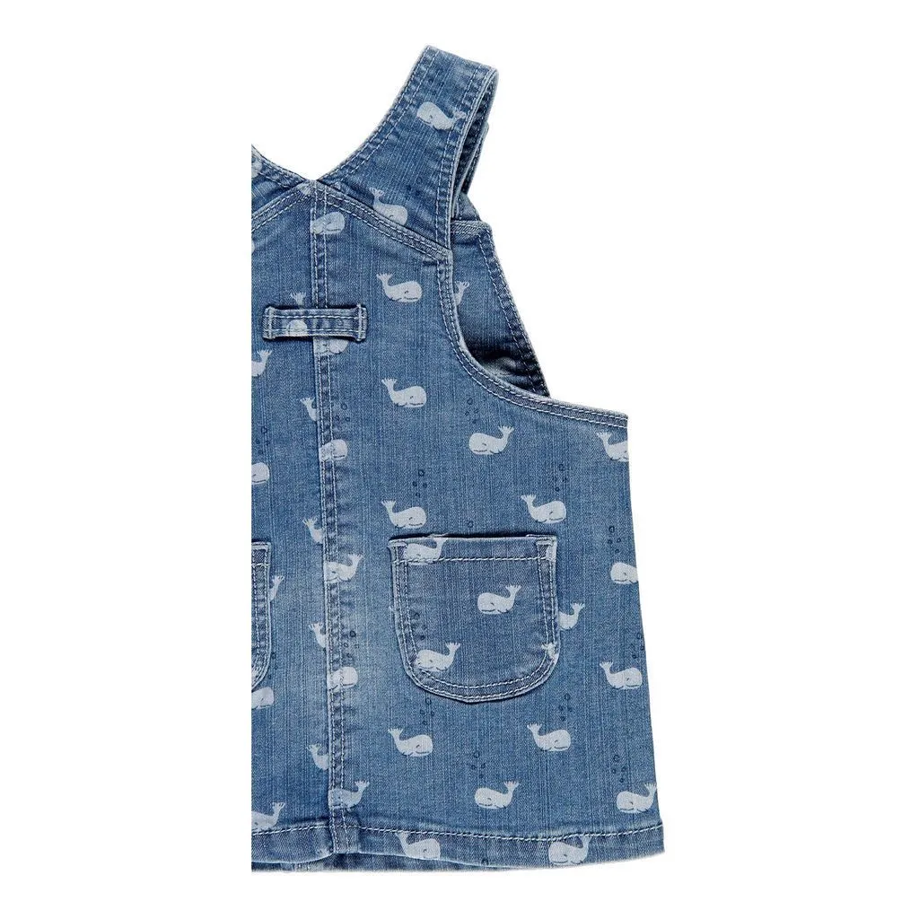 BOBOLI-DENIM OVERALL DRESS-109099-9243 PRINT