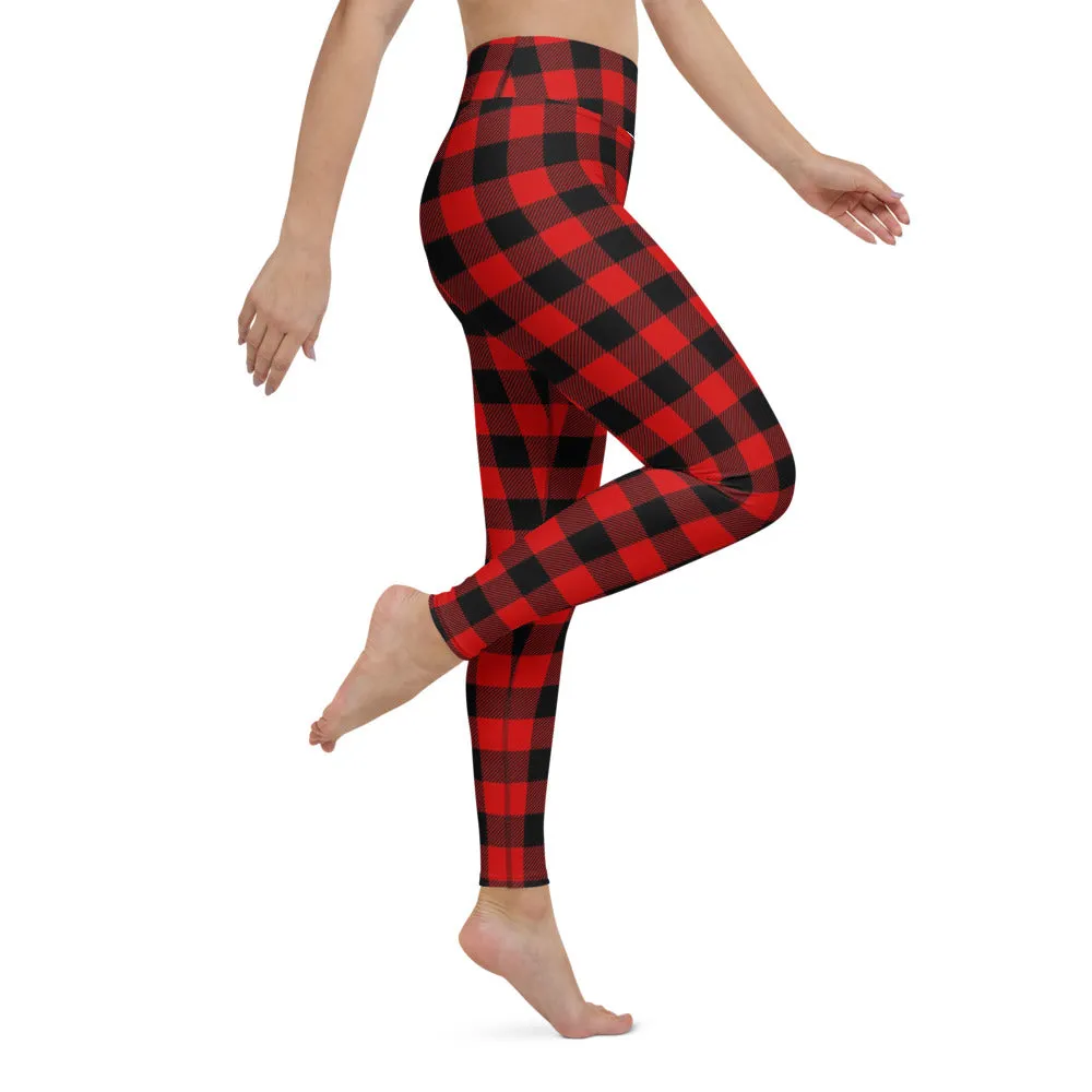 Buffalo Plaid Leggings, Capris and Shorts