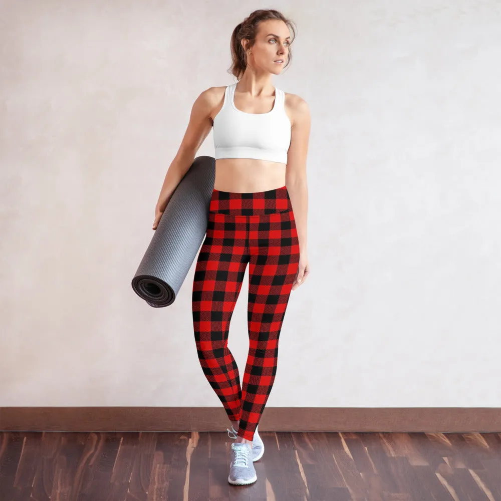 Buffalo Plaid Leggings, Capris and Shorts