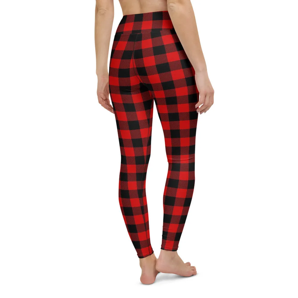 Buffalo Plaid Leggings, Capris and Shorts