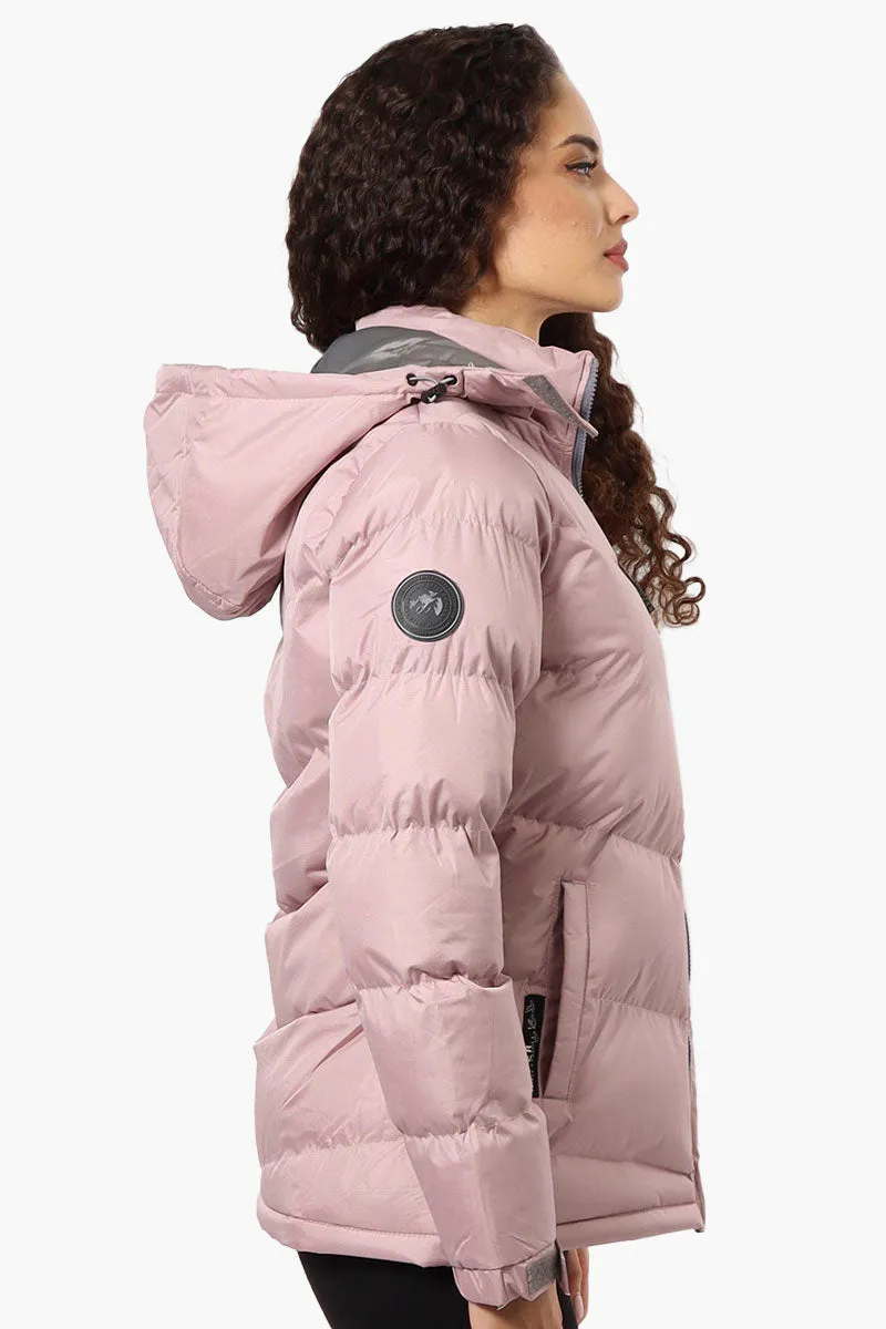 Canada Weather Gear Solid Bubble Bomber Jacket - Pink