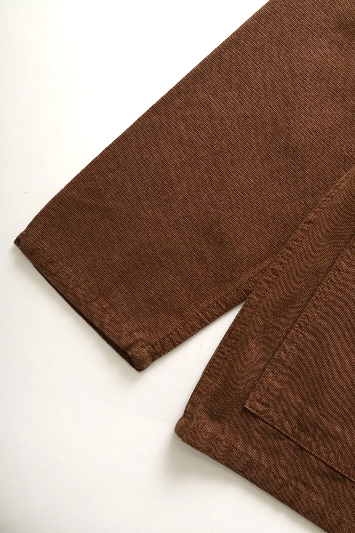 Canvas Coverall Jacket in Brown