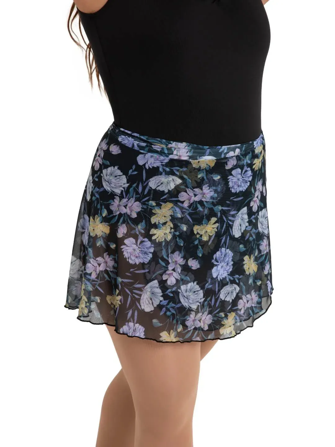 Capezio - Le Jardin Printed Mesh Wrap Skirt - Adult (12186W) - Artistic Floral