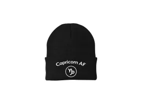 Capricorn AF - Horoscope Embroidered Winter Beanie