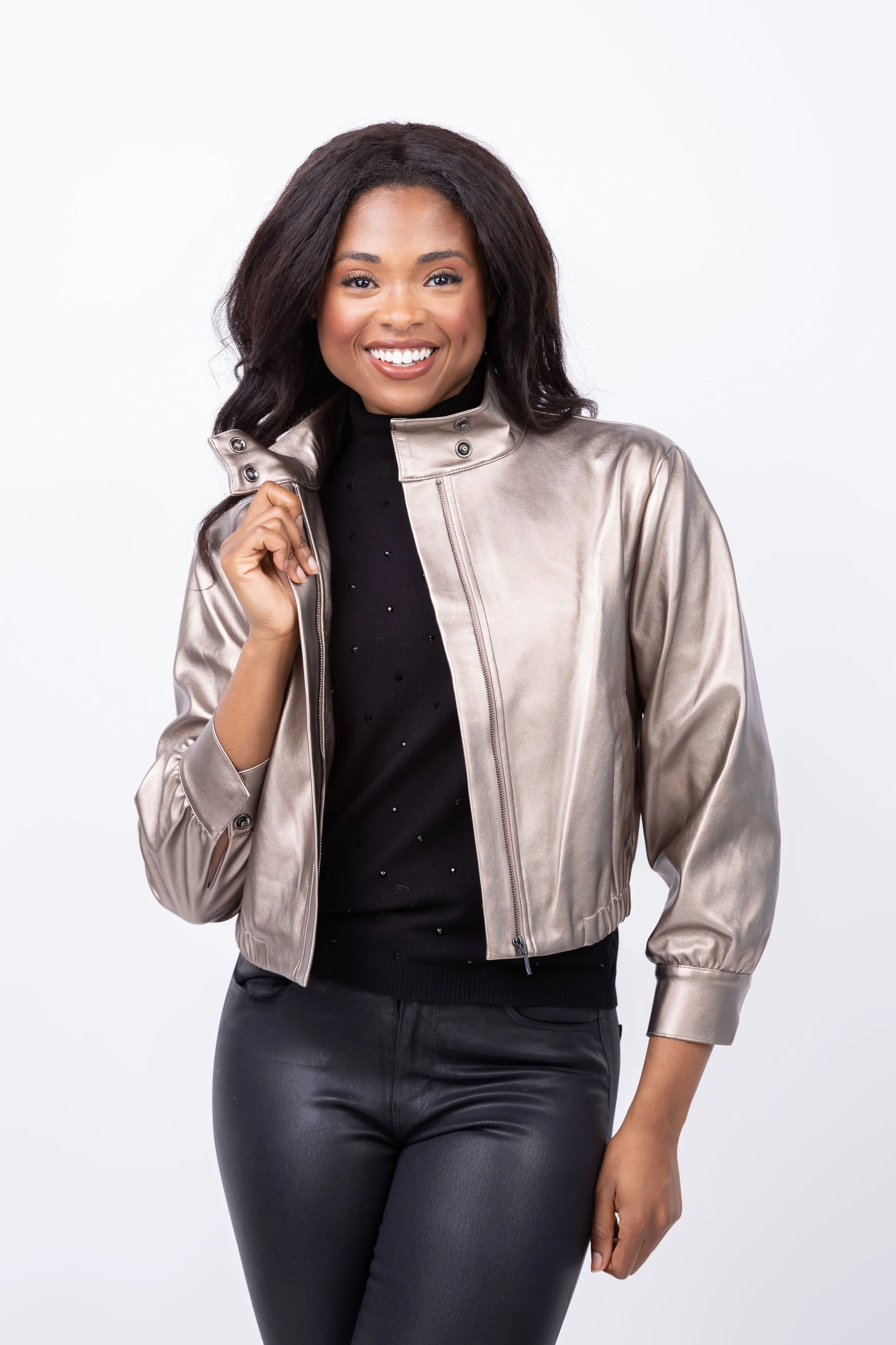 Christy Lynn Janine Jacket in Steel