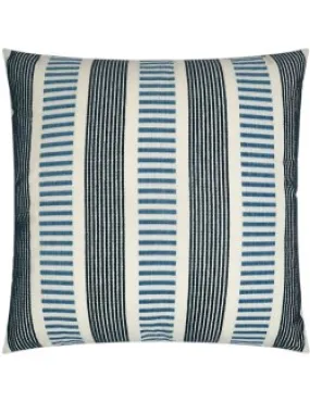 Contempo Neutrals Outdoor Pillows/Compound Stripes Indigo