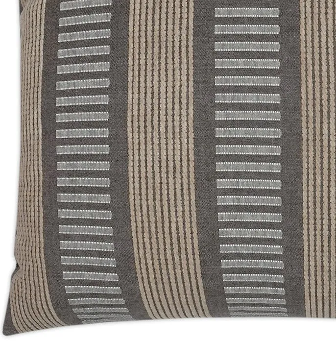 Contempo Neutrals Outdoor Pillows/Compound Stripes Stone