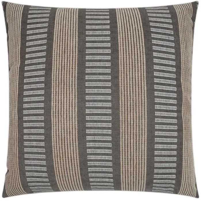 Contempo Neutrals Outdoor Pillows/Compound Stripes Stone