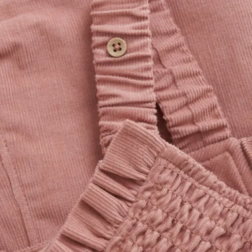 CORDUROY Baby OVERALL: DUSTY ROSE