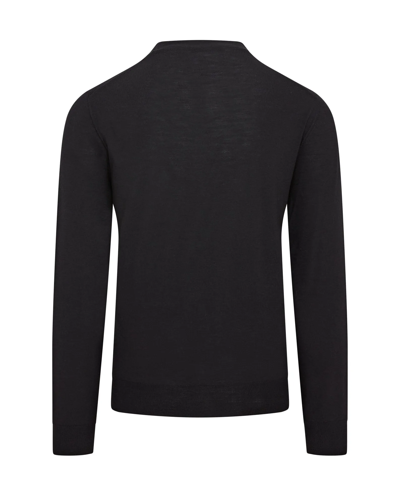 Corneliani Extra Fine Merino Cardigan (Black)