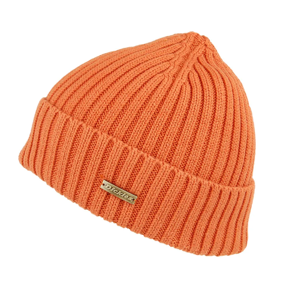 Dickies Hats Bronston Rib Knit Beanie Hat - Rust