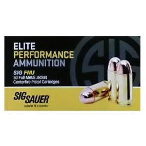 Elite Performance Ammunition - 38 Super  P, 125 Grains, Full Metal Jacket, Per 50