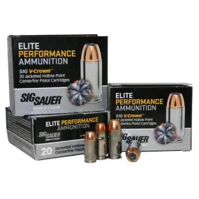 Elite V-Crown Ammunition - 38 Special  P, 125 Grains, Jacketed Hollow Point, Per 20