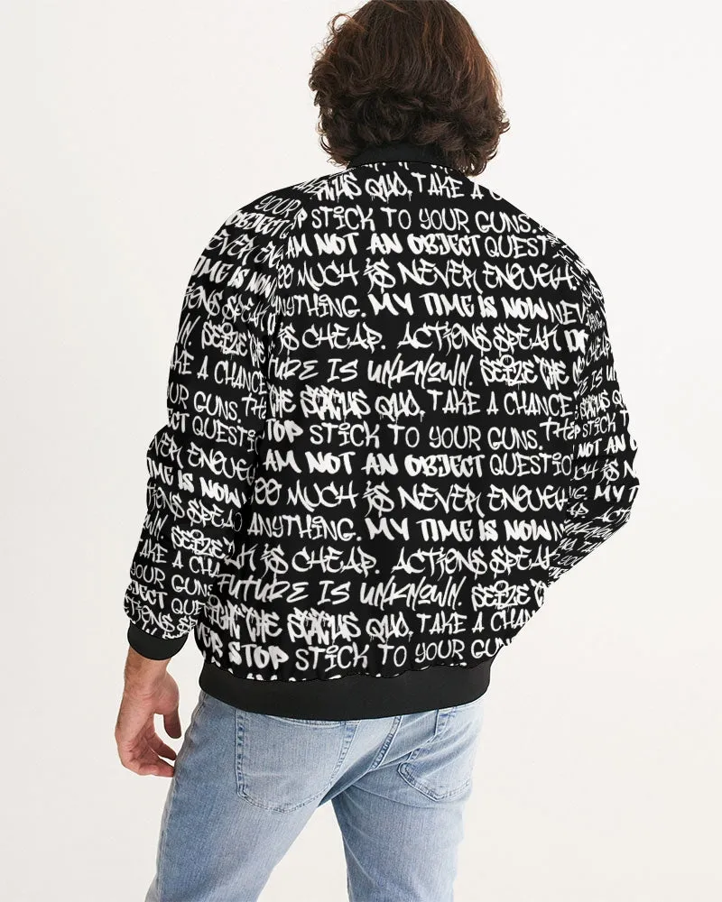 Empowering Graffiti Men's Bomber Jacket