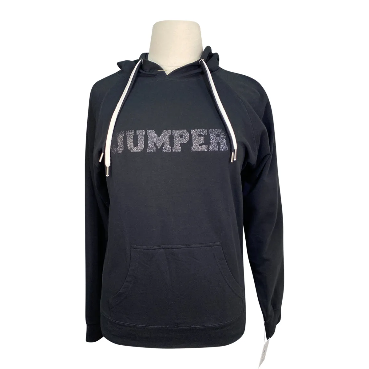 Equine & Design 'Jumper' Hoodie in Black - Women's XL