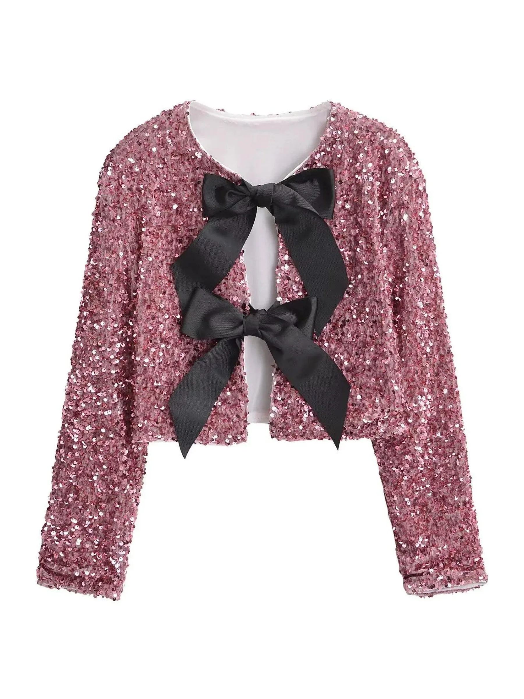 Fashionkova Wendy Sequin Bow Jacket