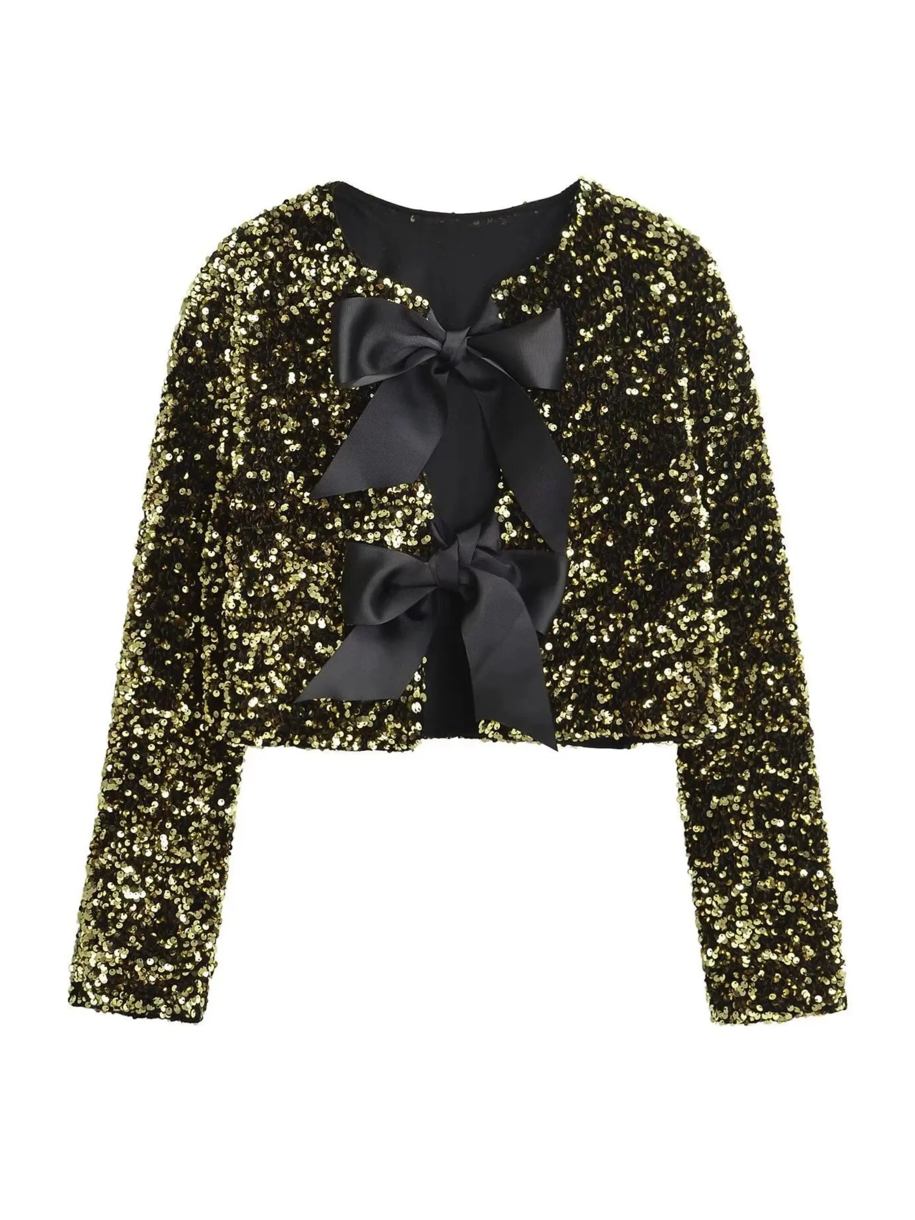 Fashionkova Wendy Sequin Bow Jacket