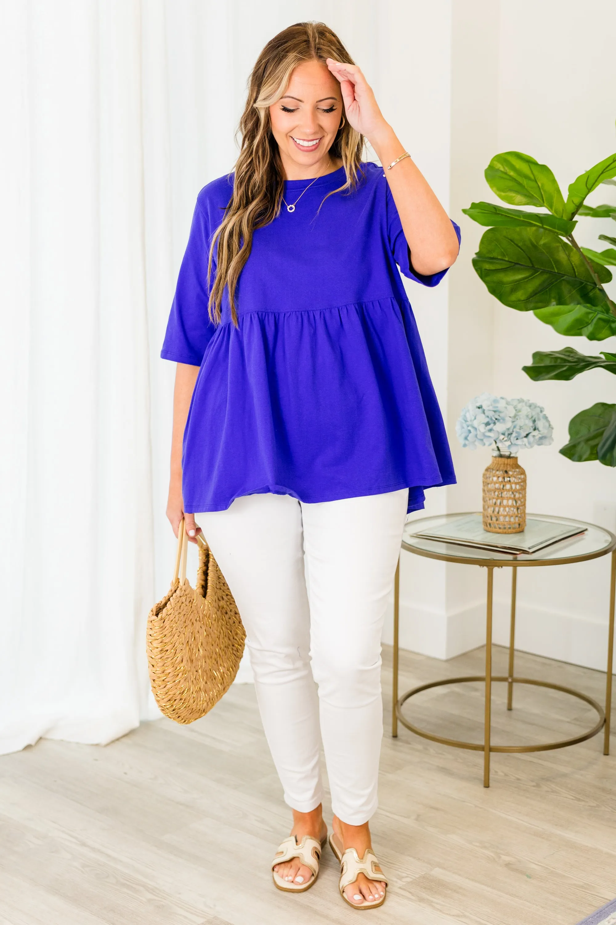 Fearless Soul Top, Bright Blue