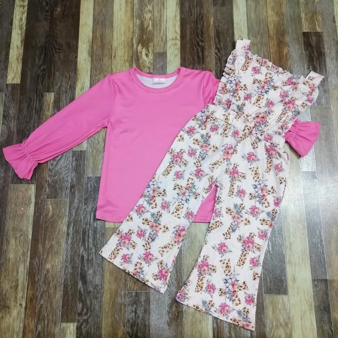 FLORAL CROSSES OVERALL SET