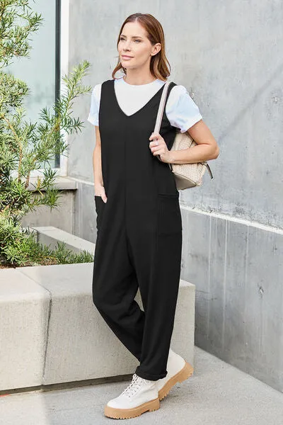 Full Size Sleeveless Straight Jumpsuit