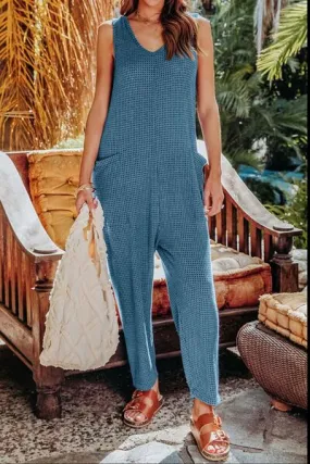 Full Size Sleeveless Straight Jumpsuit