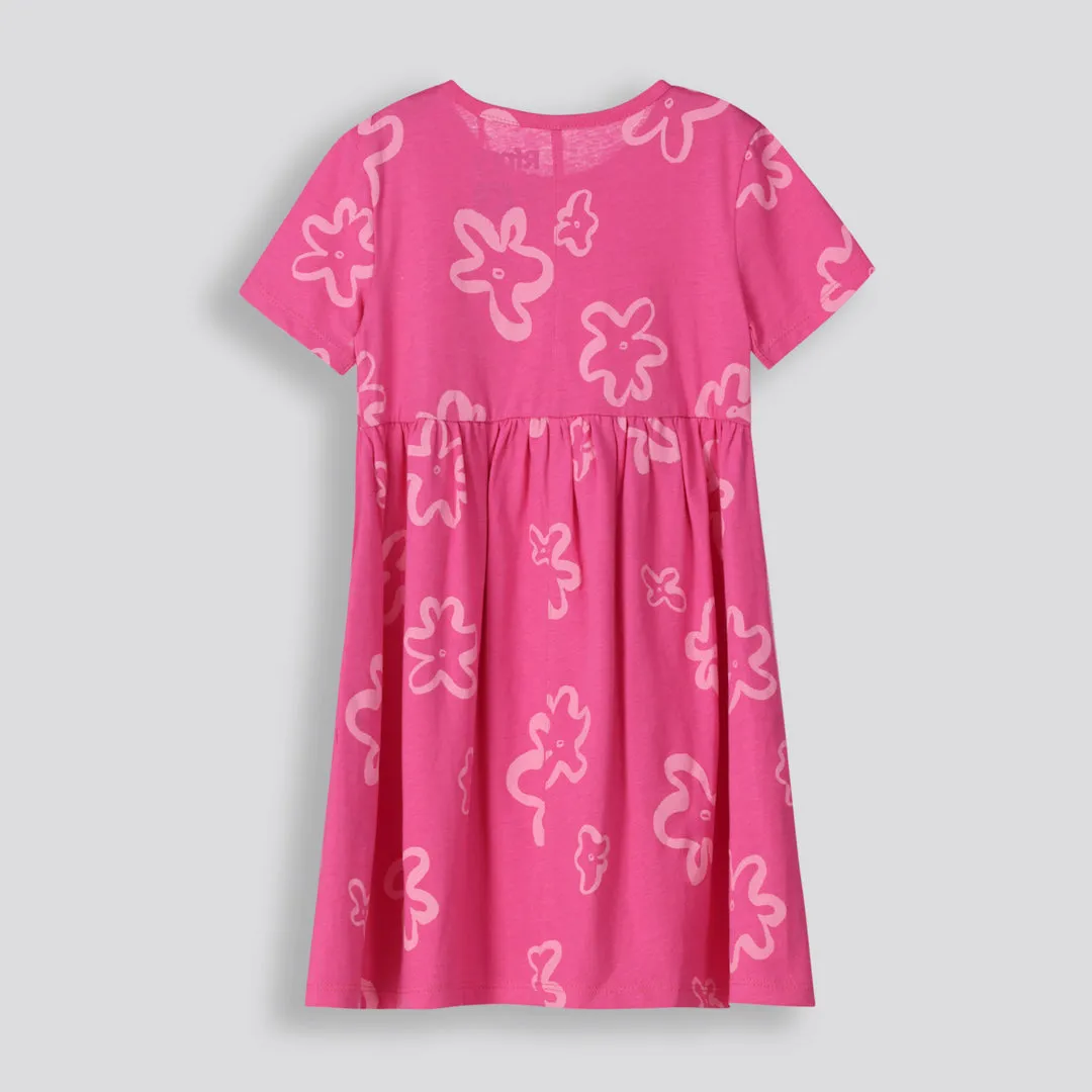 Girls Babydoll Dress _ 153253 _ Pink