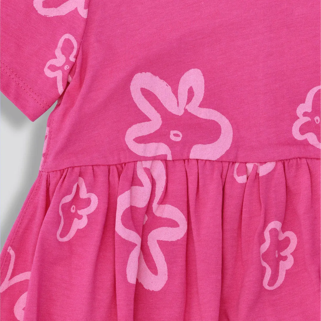 Girls Babydoll Dress _ 153253 _ Pink