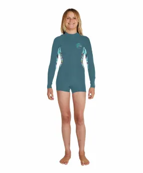 Girl's Bahia 2mm LS Mid Spring Suit Wetsuit - Aloha