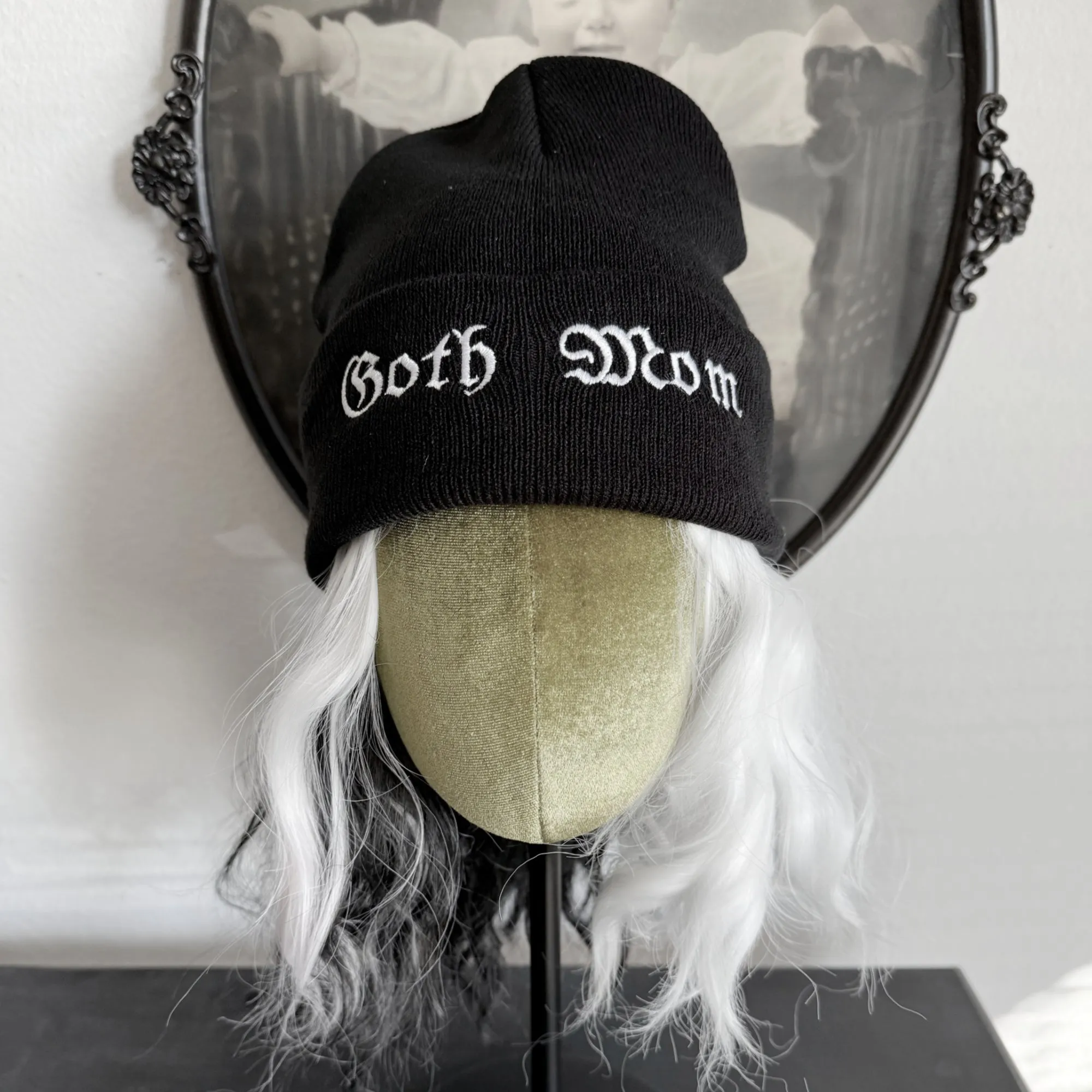 Goth Mom Knit Hat Beanie (Adults)