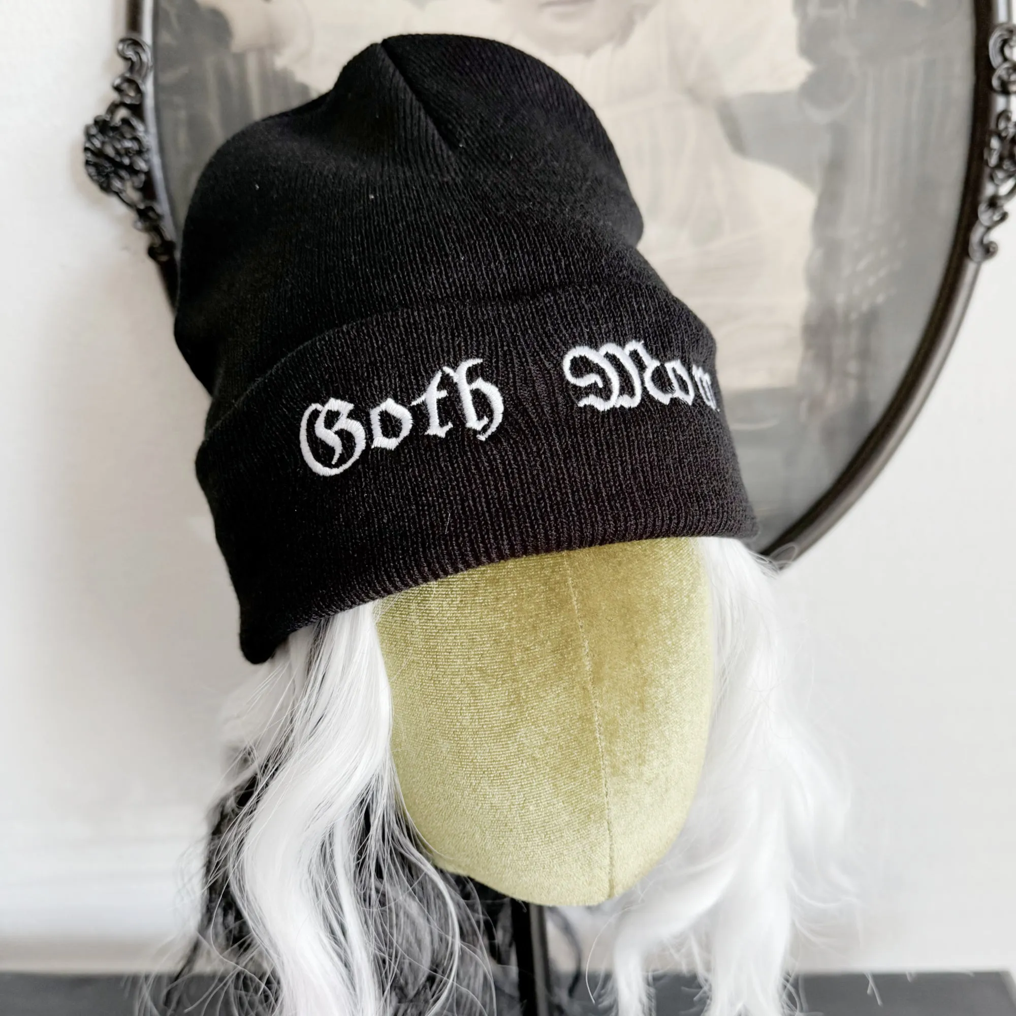 Goth Mom Knit Hat Beanie (Adults)