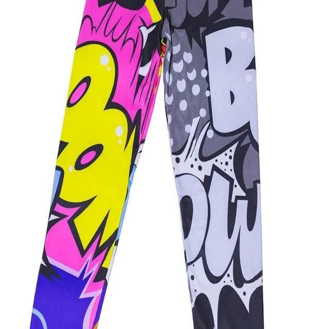 Graffiti Printed Yoga Leggings